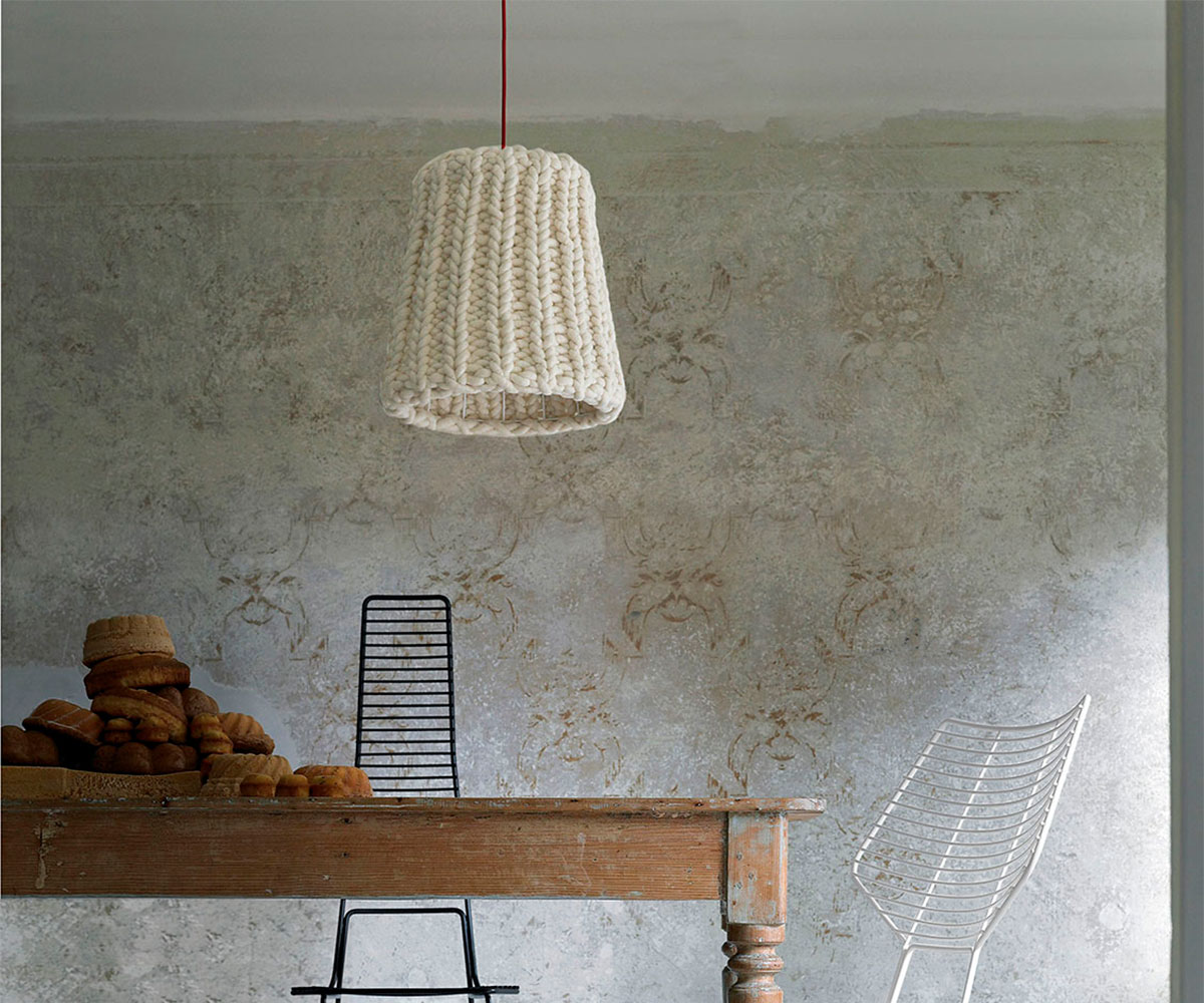 • Wool suspension lamp